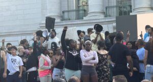 In response to police shooting, protesters shut down Concerts on the Square