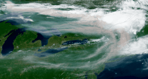 Wildfire smoke will drive poor air quality through Saturday as new plumes arrive from Canada