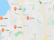 Dane County Coronavirus Map: April 5