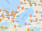 Dane County Coronavirus Map for May 3