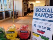 Madison-based Metcalfe’s Market offers color-coded bracelets to show social distancing comfort levels