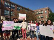 Madison West Spanish students walk out to demand district allow immune compromised teacher to teach remotely