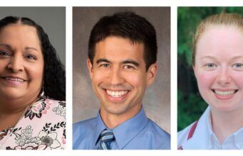 Dr. Patricia Téllez Giron Salazar, Dr. Jonathan Takahashi and Amelia Baltes inducted into the Gold Humanism Honor Society