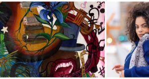 Anamarie Edwards’ “Homecoming” exhibit currently on display at the James Watrous Gallery