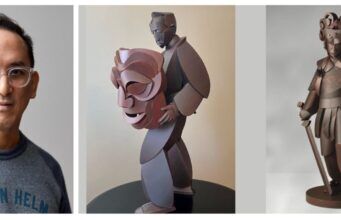 Warren King’s sculptures center on his family’s origins in China and their journey to Wisconsin