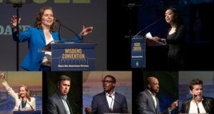 Top two in Democratic gubernatorial straw poll highlight classic debate: Appeal to general electorate or the base?