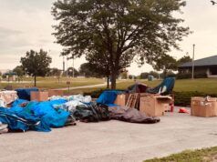 City of Madison holding personal belongings from Corey Ruiz Protest Encampment at Demetral Park