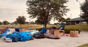 City of Madison holding personal belongings from Corey Ruiz Protest Encampment at Demetral Park