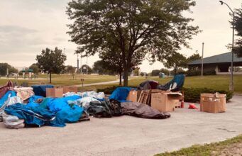 City of Madison holding personal belongings from Corey Ruiz Protest Encampment at Demetral Park