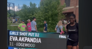 Two-time state champion Eva Akpandja is starting to believe what her coaches see
