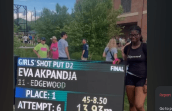 Two-time state champion Eva Akpandja is starting to believe what her coaches see