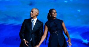Trump shares racist video depicting Obamas as apes on Truth Social, then removes it amid bipartisan outrage